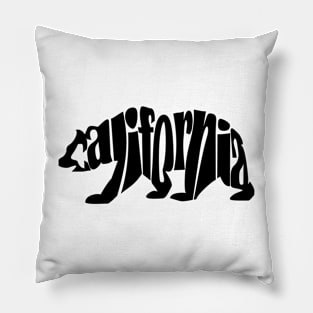 black california bear Pillow