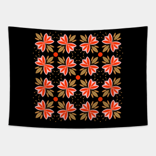 Spring flowers and leaves pattern, version 3 Tapestry