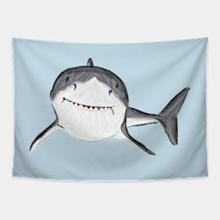 Artwork of a Great White Shark III Tapestry