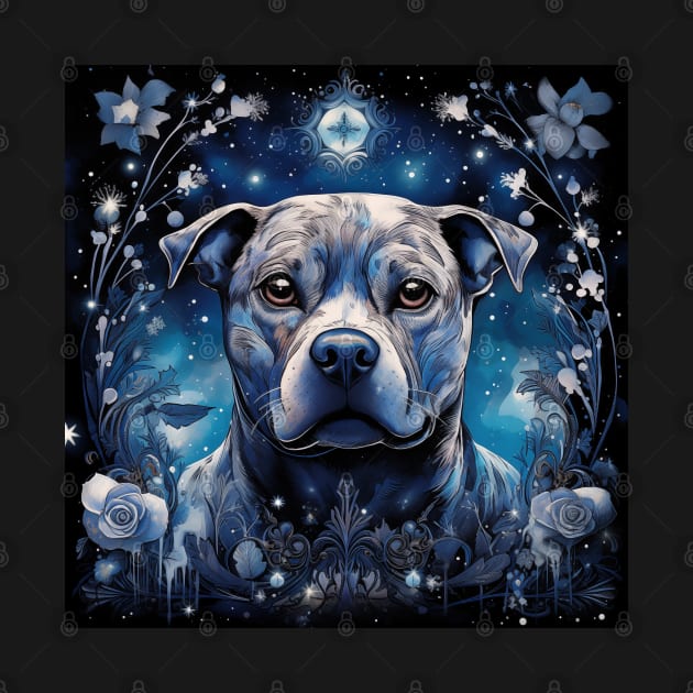 Winter Staffy by Enchanted Reverie