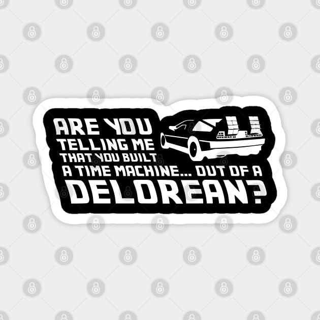 Delorean Time Machine Magnet by Cinestore Merch