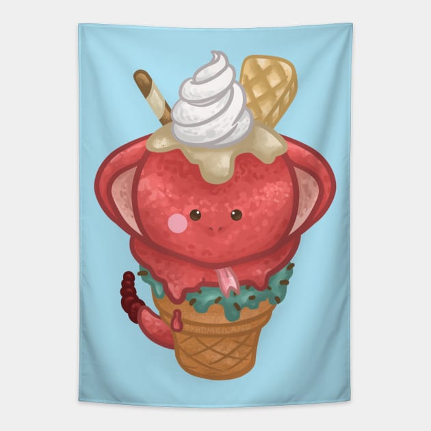 Snake Gelato Tapestry by Khotekmei