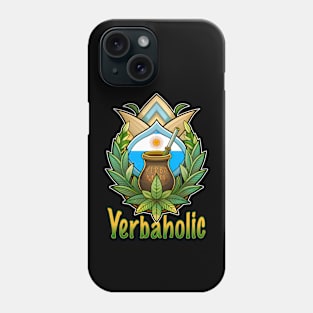 Yerbaholic Retro Bombilla for Argentinian Yerba Mate Tea Lovers Phone Case