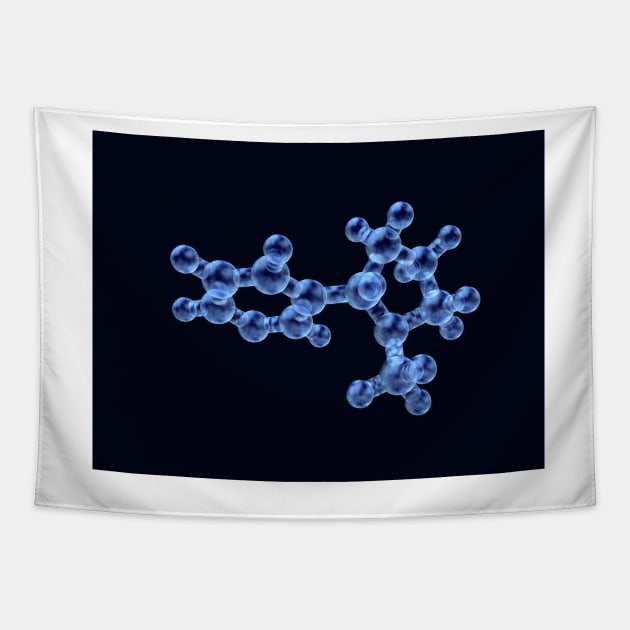 Nicotine Chemical Structure Tapestry by sciencenotes