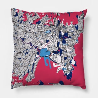 Sydney - Australia MilkTea City Map Pillow