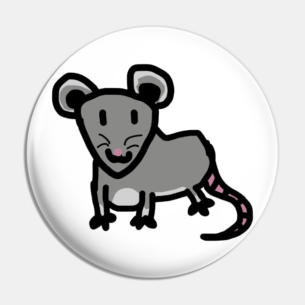 Goofy rat Pin by Mushcan
