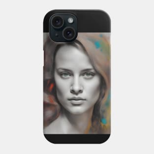 portrait of Alicia Vikander Phone Case