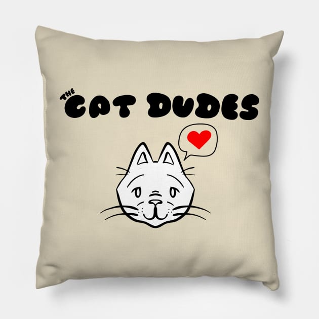 The Cat Dudes Pillow by Jones76