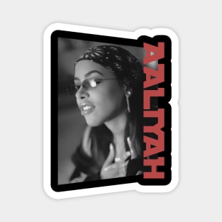 aaliyah classic style Magnet