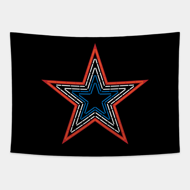 Roanoke Virginia Pride Mill Mountain Star Tapestry by hobrath