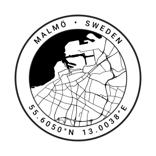 Malmo Map T-Shirt