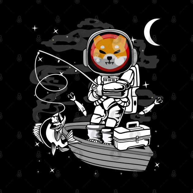 Astronaut Fishing Shiba Inu Coin To The Moon Shib Army Crypto Token Cryptocurrency Blockchain Wallet Birthday Gift For Men Women Kids by Thingking About