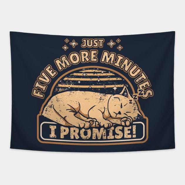 Sleeping Kitten | Just Five More Minutes, I Promise Tapestry by dkdesigns27