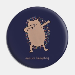 Dab Dance Dabber Hedgehog Pin