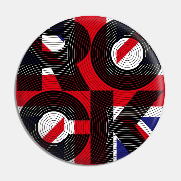 ROCK - UNION JACK Pin by gemgemshop