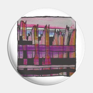 Liminal Space Sunrise Abstraction Pin