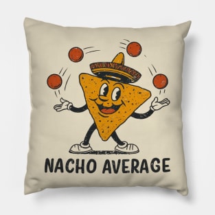 The Nacho Master: Juggling His Way to Cheesy Victory Pillow