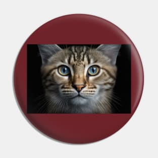 Cat portrait Pin