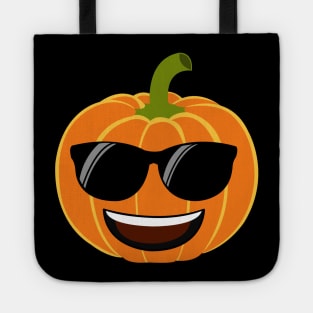 Cool Pumpkin Emoji Halloween Gift Tote