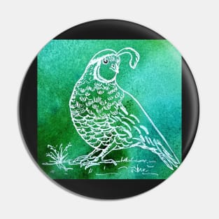 California Quail Pin