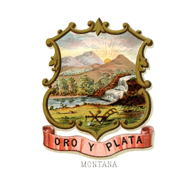 1876 Montana Coat of Arms by historicimage