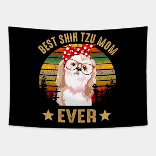 Best Shih Tzu Mom Ever Tapestry