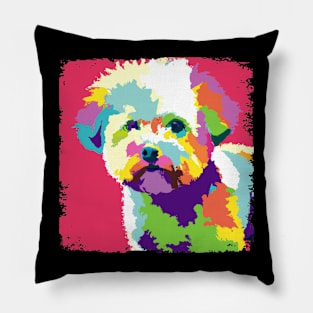 Bichon Frisé Pop Art - Dog Lover Gifts Pillow