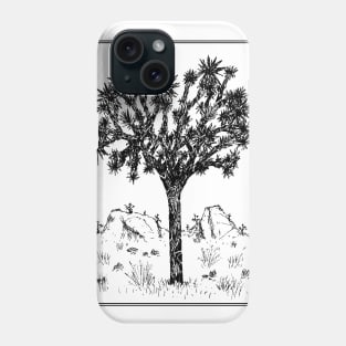 Joshua Tree (Border) Phone Case