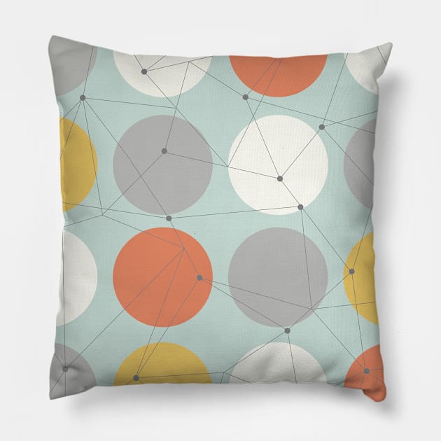 Vintage Circles Pillow by machmigo