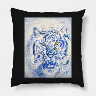 Blue Tiger Pillow