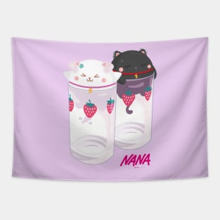 Nana & Hachi - Kawaii version Tapestry