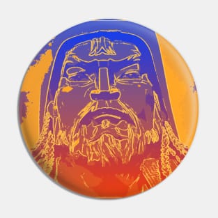 Vaporwave Genghis Khan 4221 Ulaanbaatar Pin