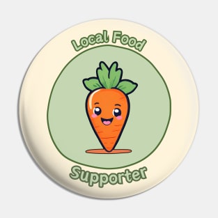 Local Food Supporter - Carrot Pin