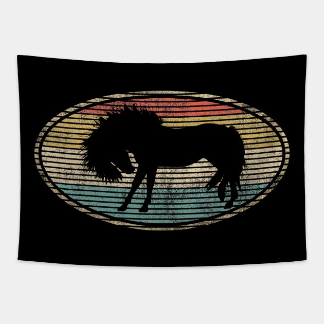 Horse Lovers. Funny Vintage Animals Lovers Design Tapestry by FromHamburg