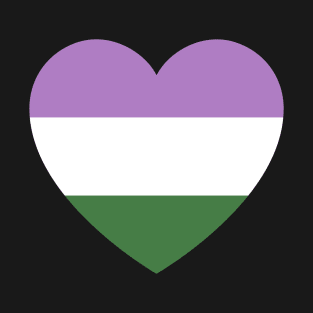Gender Queer Flag Heart T-Shirt