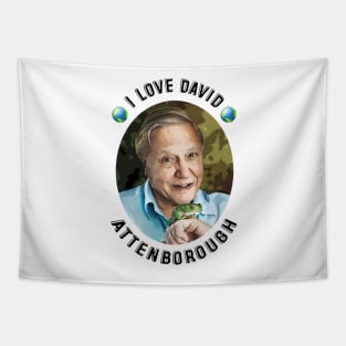 I Love David Attenborough Tapestry