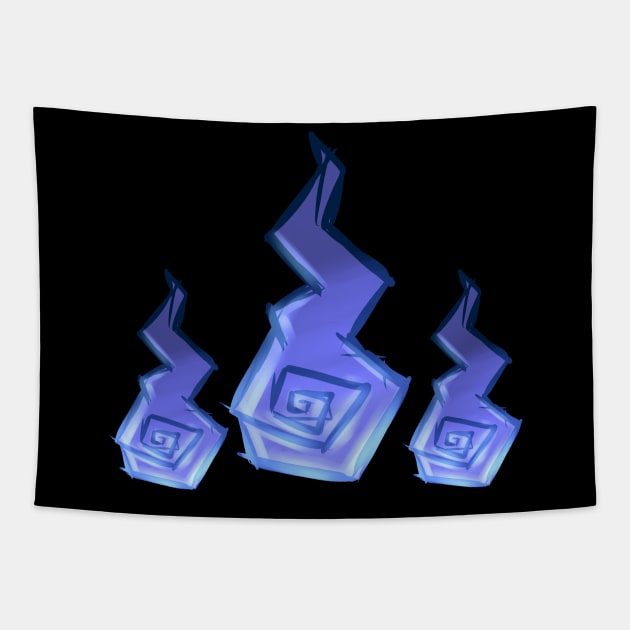 Oh My Ghost Wisp Tapestry by ghostmaya