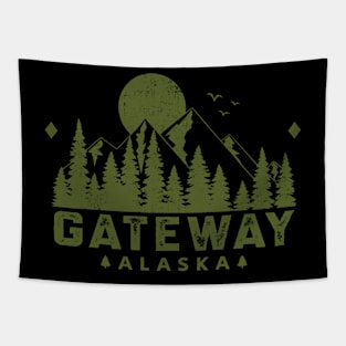 Gateway Alaska Mountain Souvenir Tapestry