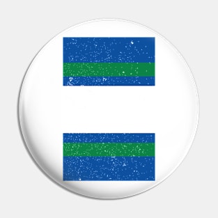 Tranmere Varsity Retro Away Blue, White & Green Design Pin