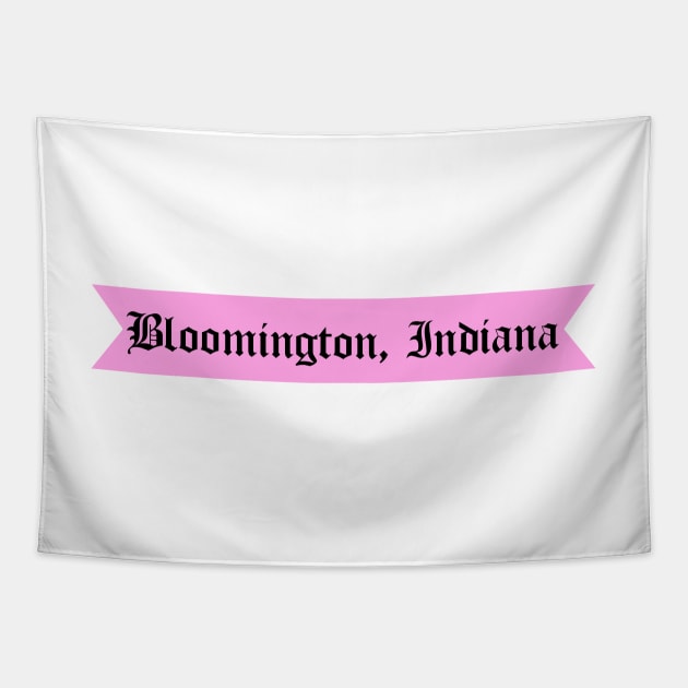 Bloomington, Indiana Gothic Font Tapestry by sydneyurban