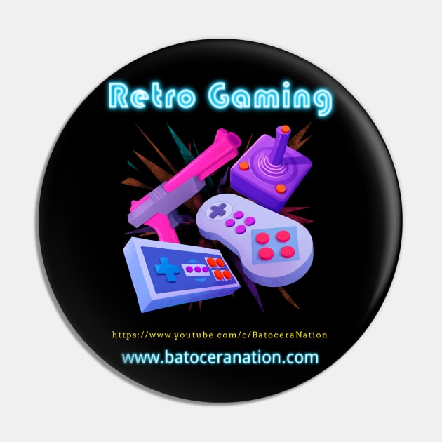 Retro Gamer Logo 16 Pin by Batocera Nation
