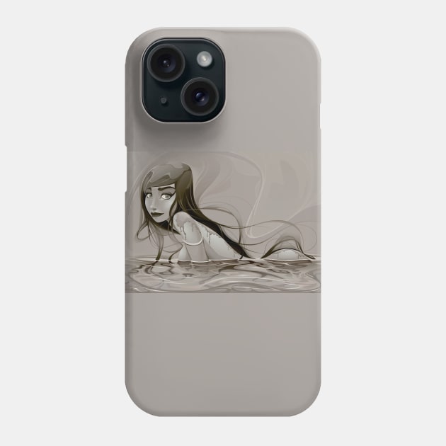 Woman in the water Phone Case by ddraw