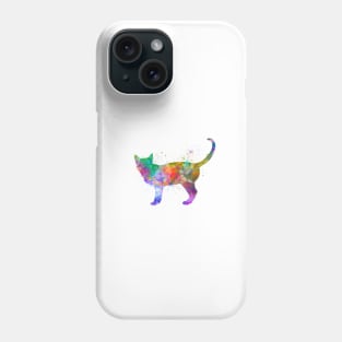 Singapura cat in watercolor Phone Case