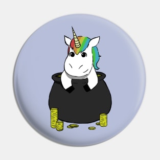 Pot of Gold Unicorn Pin