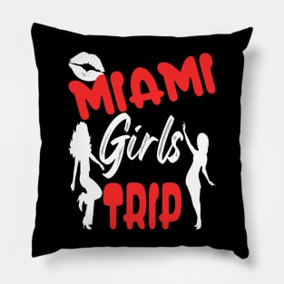 miami girls trip Pillow