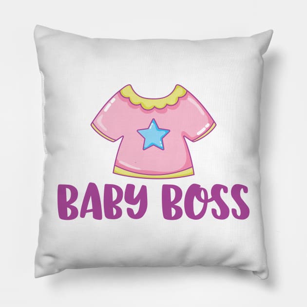 Baby Boss Pillow by DarkTee.xyz