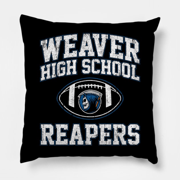 Weaver High School Reapers Football (Scream) Pillow by huckblade