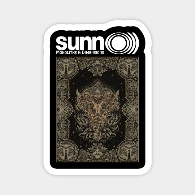 Sunn O))) Life Metal Magnet by NEW ANGGARA