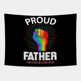 Proud Father Gay Lgbt Tapestry