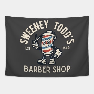 Sweeney Todd's vintage Barber shop, retro 1800's Tapestry